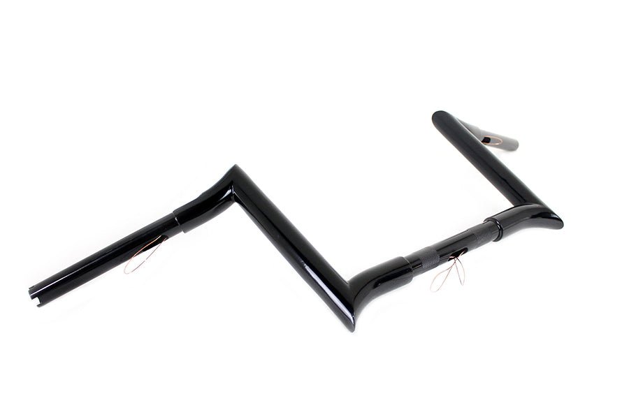 10 inch Black Z-Bar Handlebar with Indents