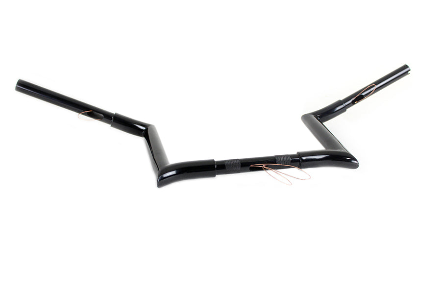 10 inch Black Z-Bar Handlebar with Indents