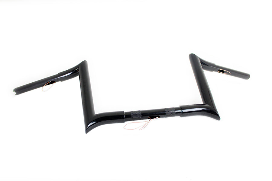10 inch Black Z-Bar Handlebar with Indents