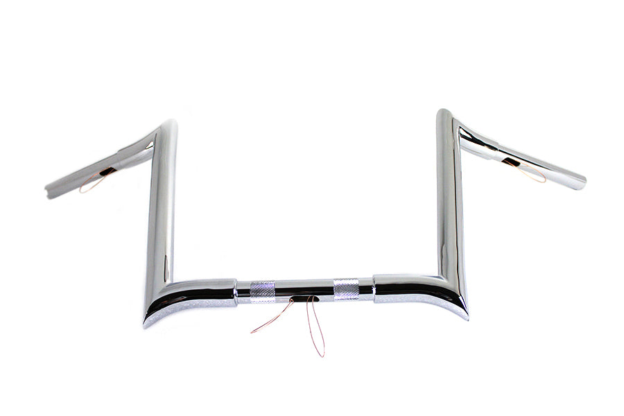 12 inch Chrome Z-Bar Handlebar with Indents