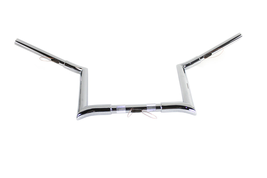 12 inch Chrome Z-Bar Handlebar with Indents