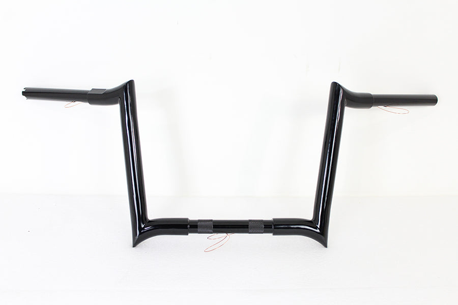 12 inch Black Z-Bar Handlebar with Indents