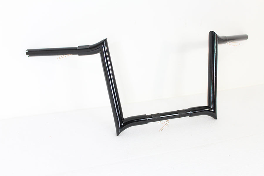 12 inch Black Z-Bar Handlebar with Indents