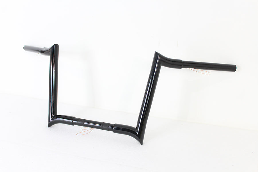 12 inch Black Z-Bar Handlebar with Indents