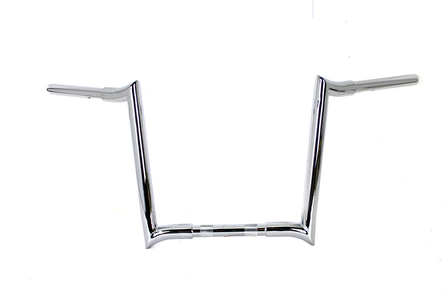 14 inch Chrome Z-Bar Handlebar with Indents