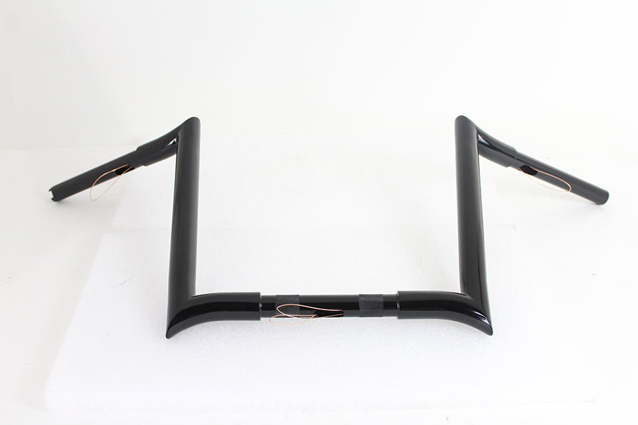 14 inch Black Z-Bar Handlebar with Indents