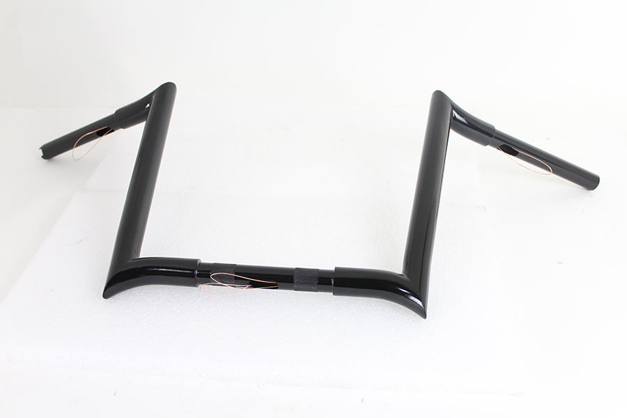 14 inch Black Z-Bar Handlebar with Indents