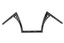 Load image into Gallery viewer, 10 inch Z-Bar Handlebar with Wiring Indents and Holes Black