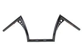 10 inch Z-Bar Handlebar with Wiring Indents and Holes Black