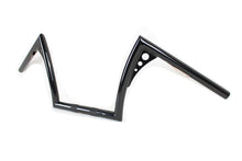 Load image into Gallery viewer, 10 inch Z-Bar Handlebar with Wiring Indents and Holes Black