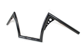 10 inch Z-Bar Handlebar with Wiring Indents and Holes Black