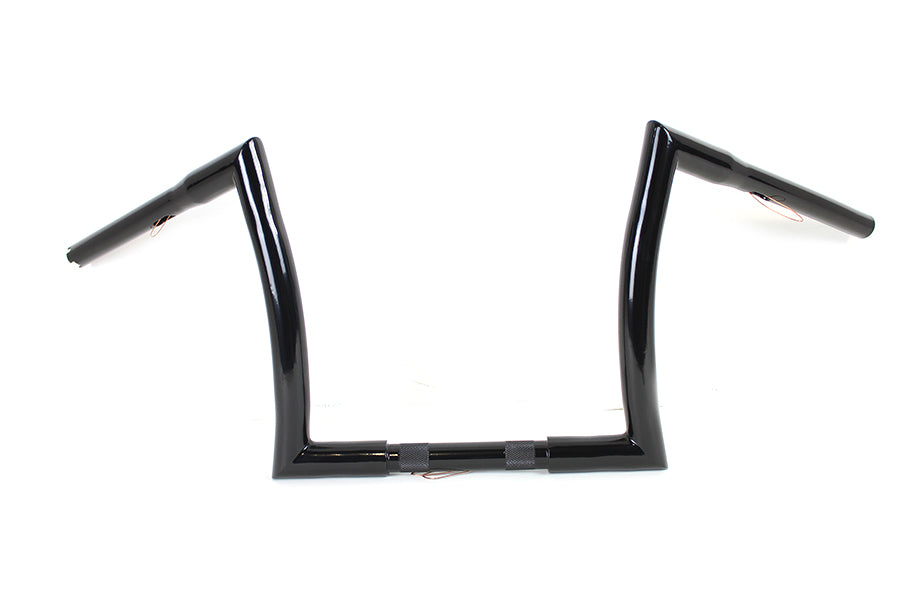 12 inch Z Handlebar without Indents Black