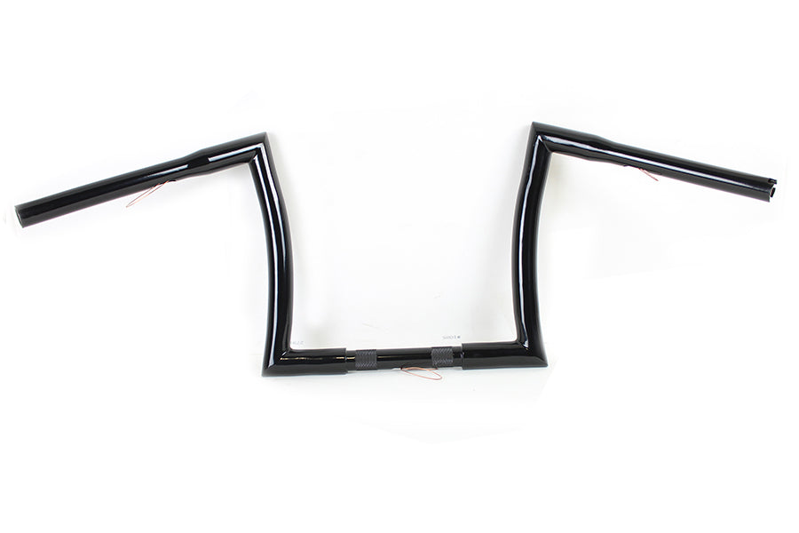 12 inch Z Handlebar without Indents Black