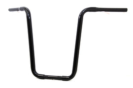 Narrow Body Ape Hanger Handlebar with Indents Black