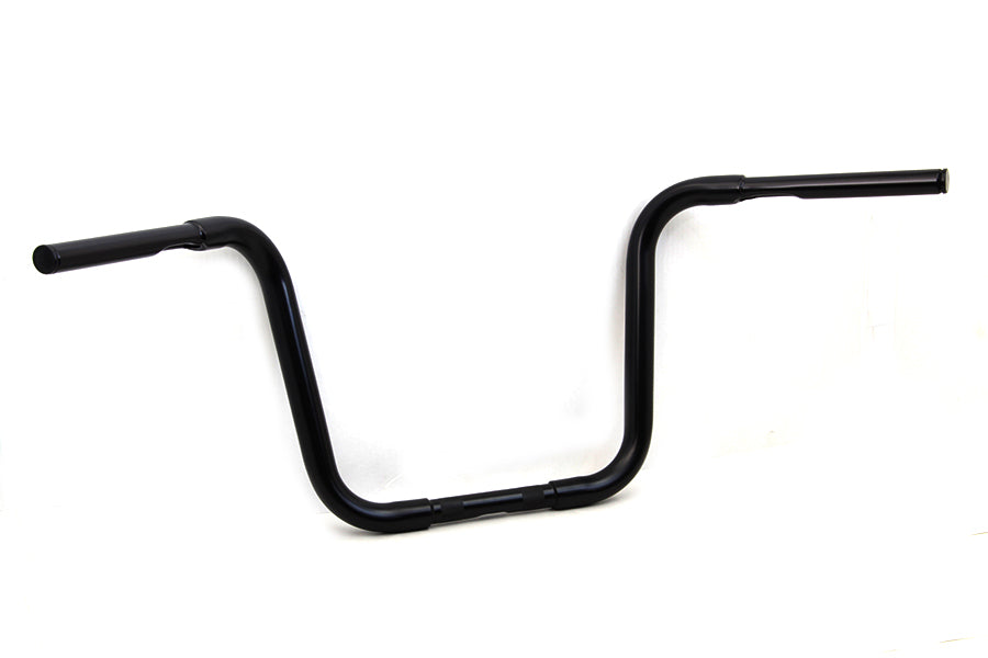 12-1/2 inch Buffalo Ape Hanger Handlebar with Indents Black