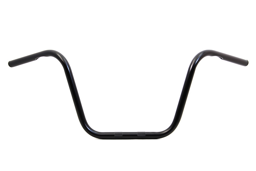12 inch Ape Hanger Handlebars with Indents Black