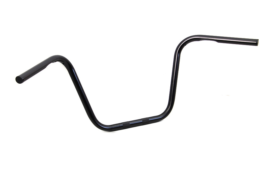 12 inch Ape Hanger Handlebars with Indents Black