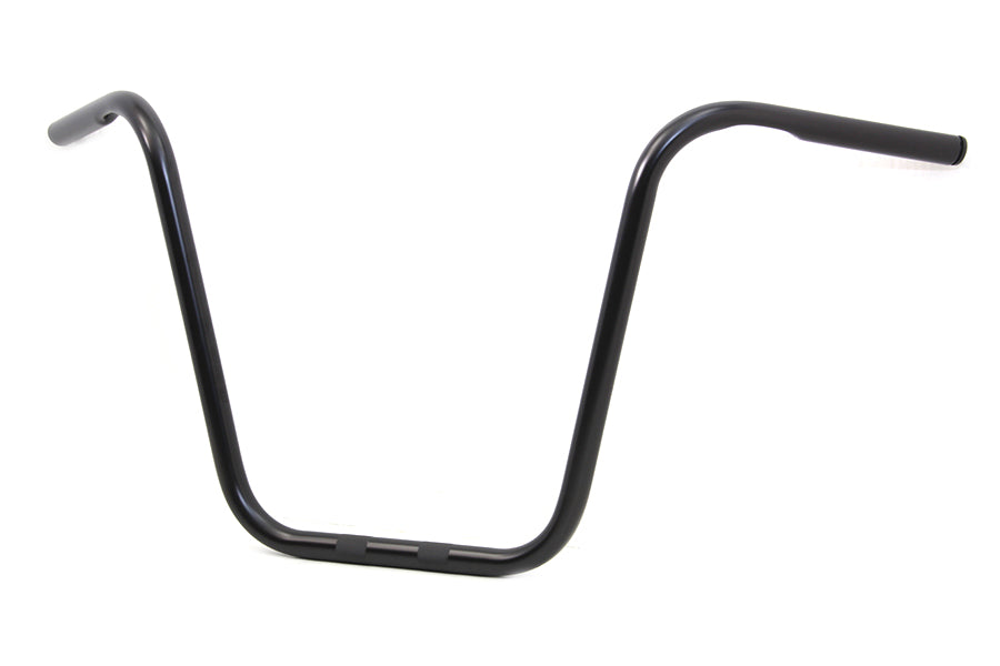 16 inch Ape Hanger Handlebar with Indents Gloss Black