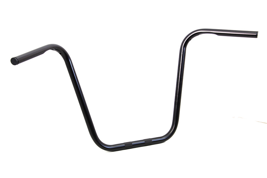 16 inch Ape Hanger Handlebar with Indents Gloss Black