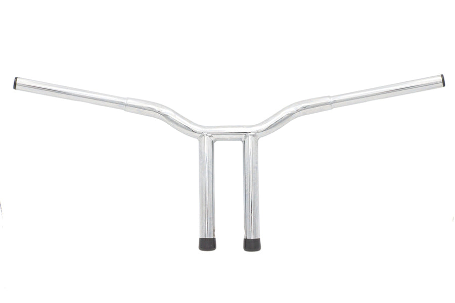 14 inch Combat Style Riser Handlebar Chrome