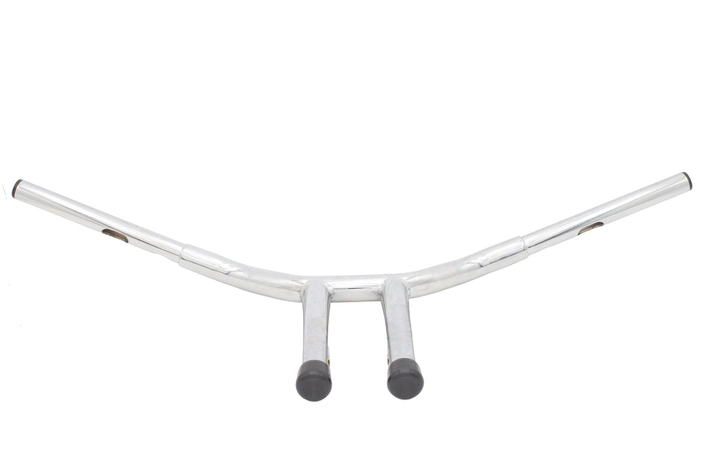 12 inch Combat Style Riser Handlebar Chrome