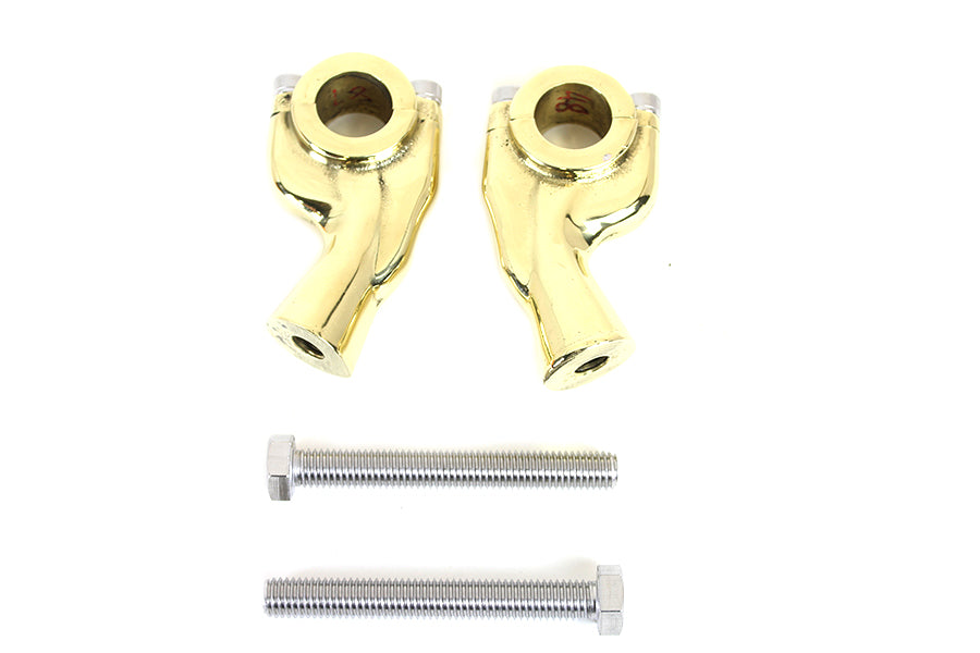 1 inch Smooth Pullback Riser Set Brass Sand
