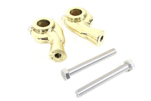 Load image into Gallery viewer, 1 inch Smooth Pullback Riser Set Brass Sand
