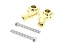 Load image into Gallery viewer, 1 inch Smooth Pullback Riser Set Brass Sand