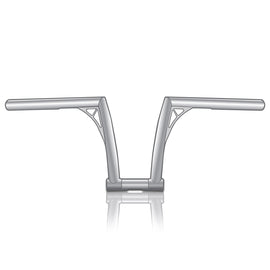 Chrome V-TWIN 1-inch NYC handlebar control for motorcycle, featuring polished metal and ergonomic grip design.