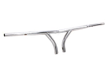 Load image into Gallery viewer, 10 inch Chrome Curved Riser Handlebar with Indents