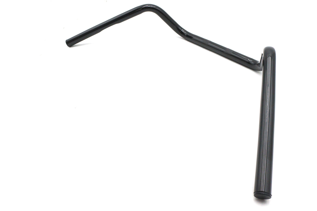 6 inch Medium Buckhorn Handlebar with Indents Black