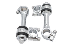 Load image into Gallery viewer, Replica 4-1/4 inch Flanders Chrome Riser Set
