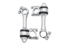 Load image into Gallery viewer, Replica 4-1/4 inch Flanders Chrome Riser Set