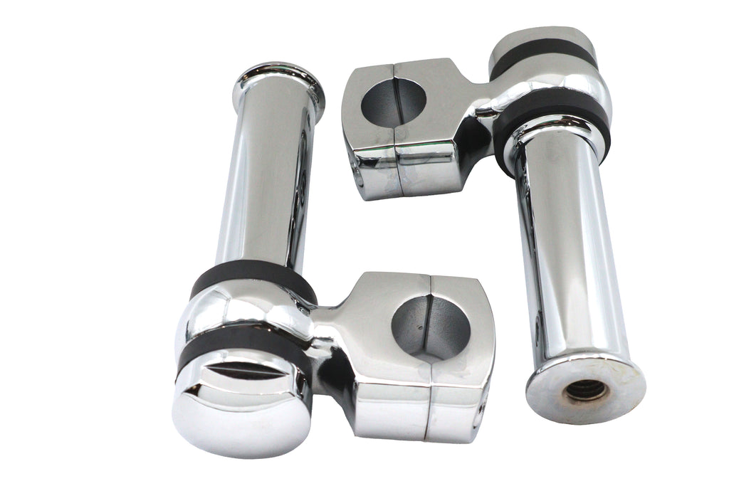 4-1/4 inch Offset Dog Bone Riser Set Chrome