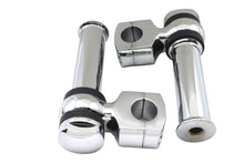 Load image into Gallery viewer, 4-1/4 inch Offset Dog Bone Riser Set Chrome