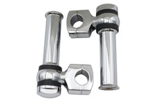Load image into Gallery viewer, 4-1/4 inch Offset Dog Bone Riser Set Chrome