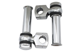 4-1/4 inch Offset Dog Bone Riser Set Chrome