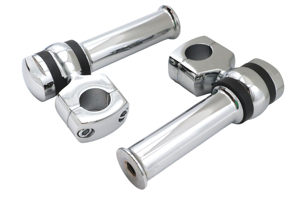 4-1/4 inch Offset Dog Bone Riser Set Chrome