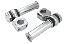 Load image into Gallery viewer, 4-1/4 inch Offset Dog Bone Riser Set Chrome