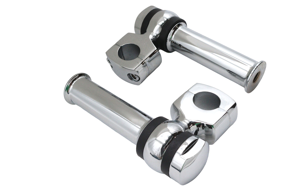 4-1/4 inch Offset Dog Bone Riser Set Chrome