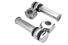 Load image into Gallery viewer, 4-1/4 inch Offset Dog Bone Riser Set Chrome