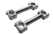 Load image into Gallery viewer, 5 inch Dog Bone Riser Set Chrome