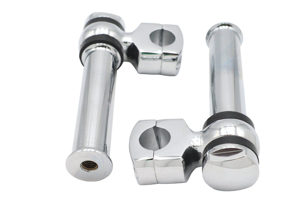 5-1/4 inch Offset Dog Bone Riser Set Chrome