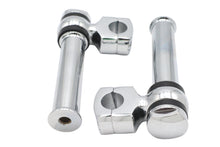 Load image into Gallery viewer, 5-1/4 inch Offset Dog Bone Riser Set Chrome