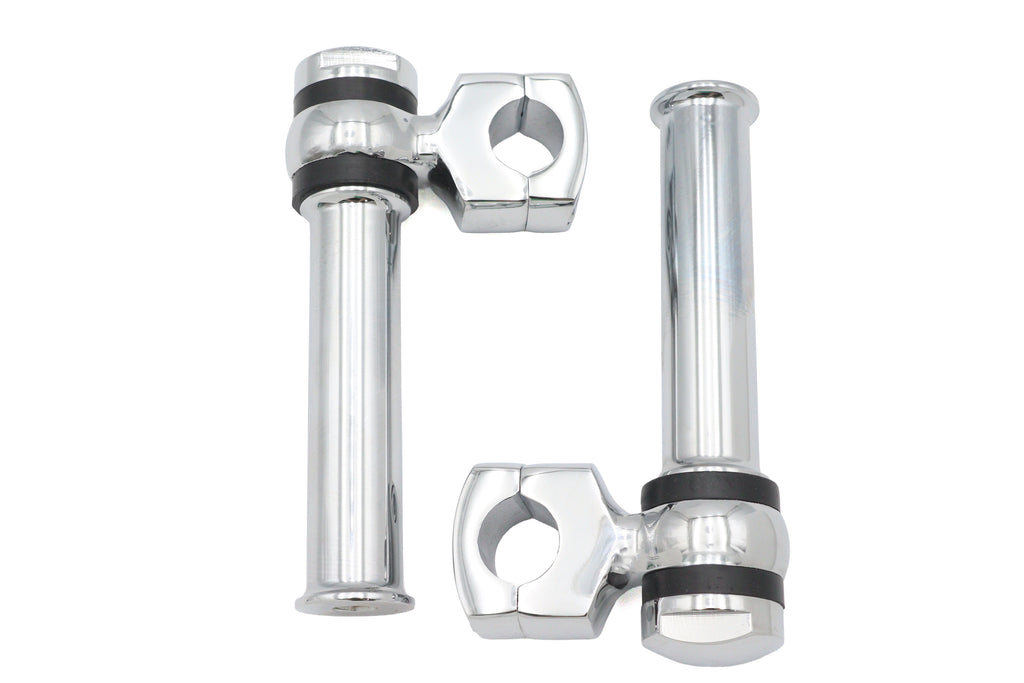 5-1/4 inch Offset Dog Bone Riser Set Chrome