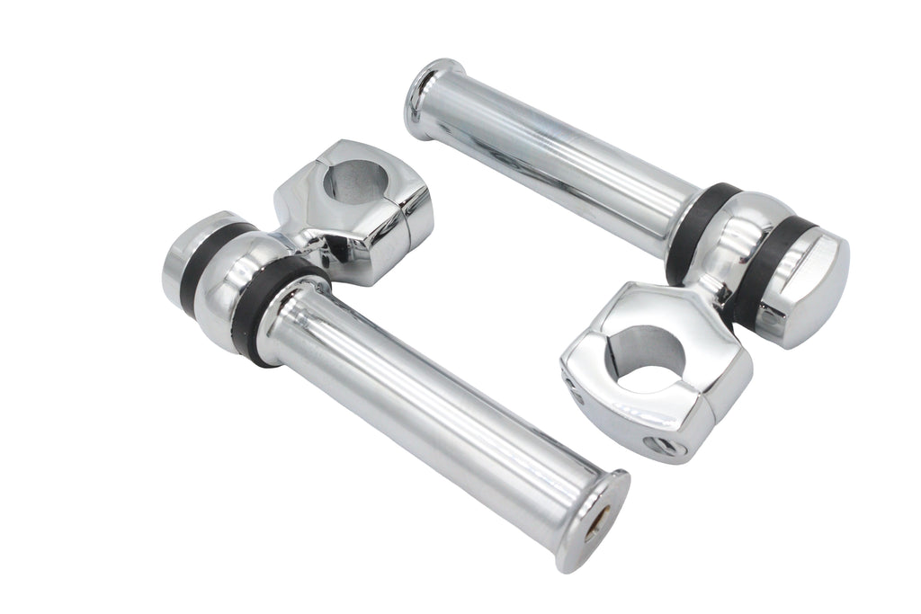 5-1/4 inch Offset Dog Bone Riser Set Chrome