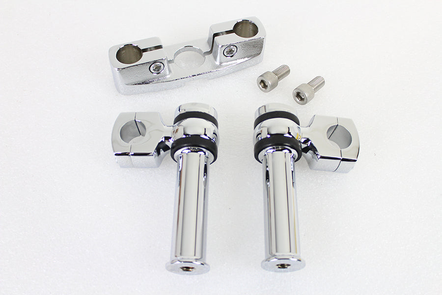 Spring Fork Tree with 4-1/4 inch Riser Kit Chrome