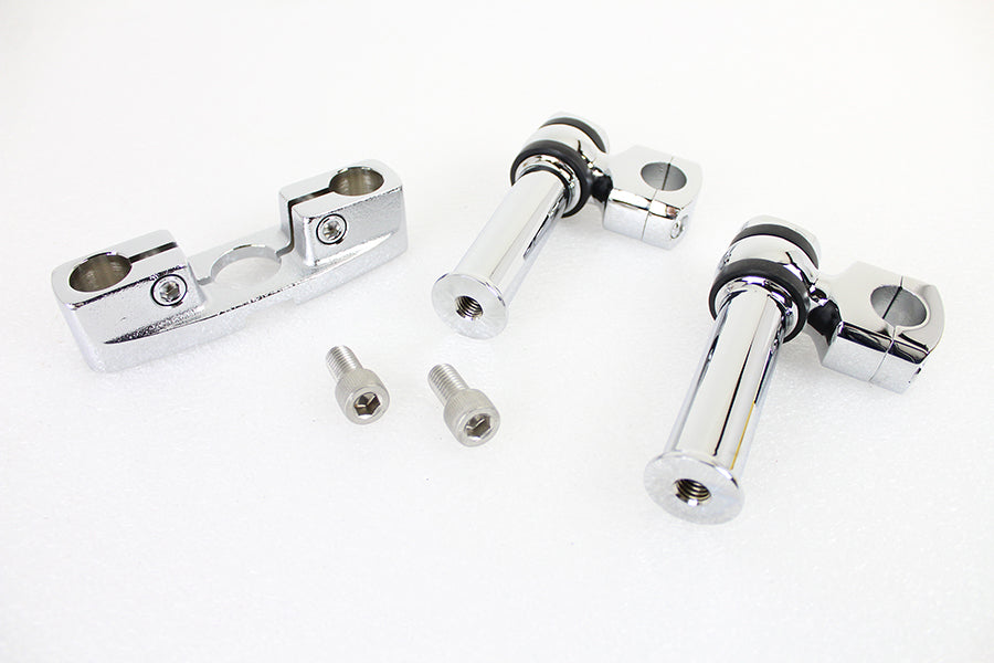 Spring Fork Tree with 4-1/4 inch Riser Kit Chrome