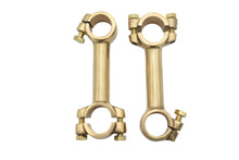 Load image into Gallery viewer, 4 inch Dog Bone Riser Set Brass