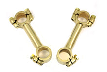 Load image into Gallery viewer, 4 inch Dog Bone Riser Set Brass